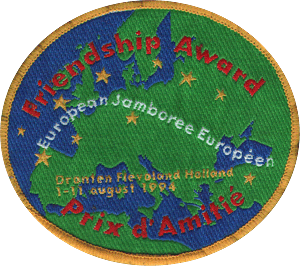 European Jamboree 1994: Friendship Award (badge)