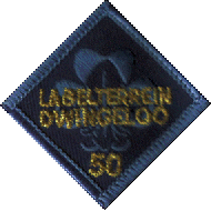 Labelterrein Dwingeloo 50 jaar (badge)