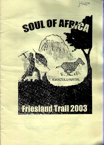 Frontpage booklet 2003